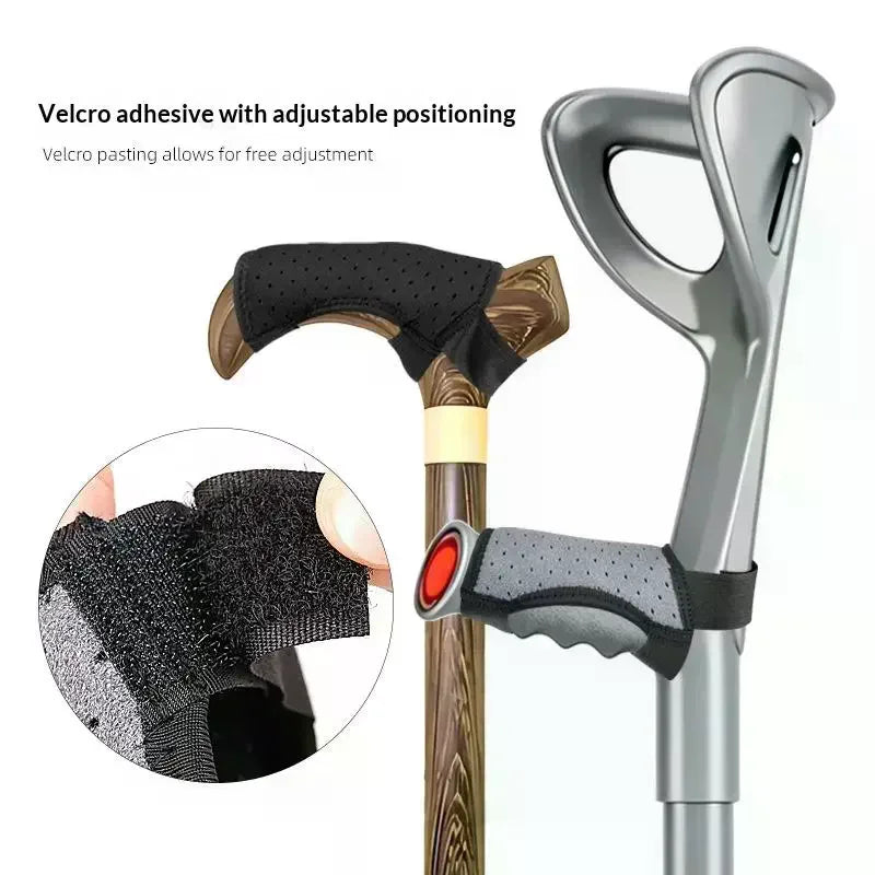 Forearm Crutch Hand Grips Premium Comfort Cushions Non Slip Pads Qme