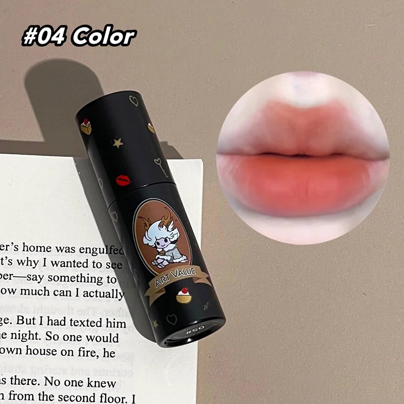 Matte Liquid Lipstick Waterproof Non Stick Cup Lipgloss Mud Sexy Red Lip Tint Glaze Lips Makeup For Women Lip Glaze Cosmetics Qme 04