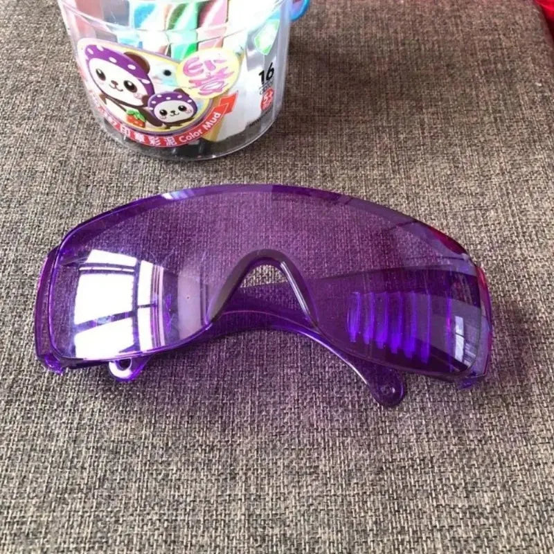 2PCS Safety Goggles Anti-UV Anti-Impact Protective Eyewear for Lab Outdoor Work Sun Protection Glasses Qme