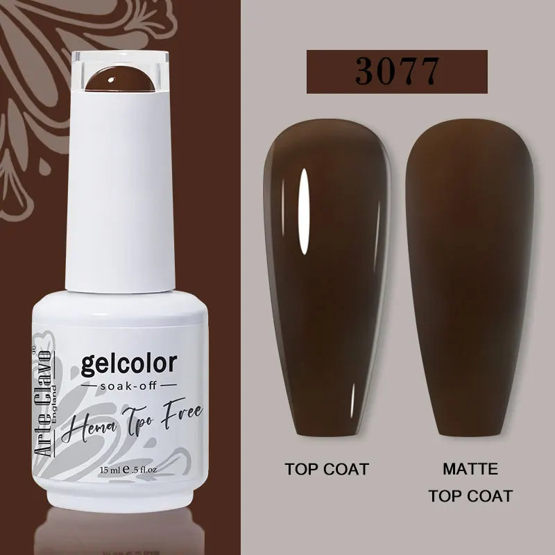 Arte Clavo Jelly Transparent Gel Nail Polish Summer Nude Pink Semi Qme 3077