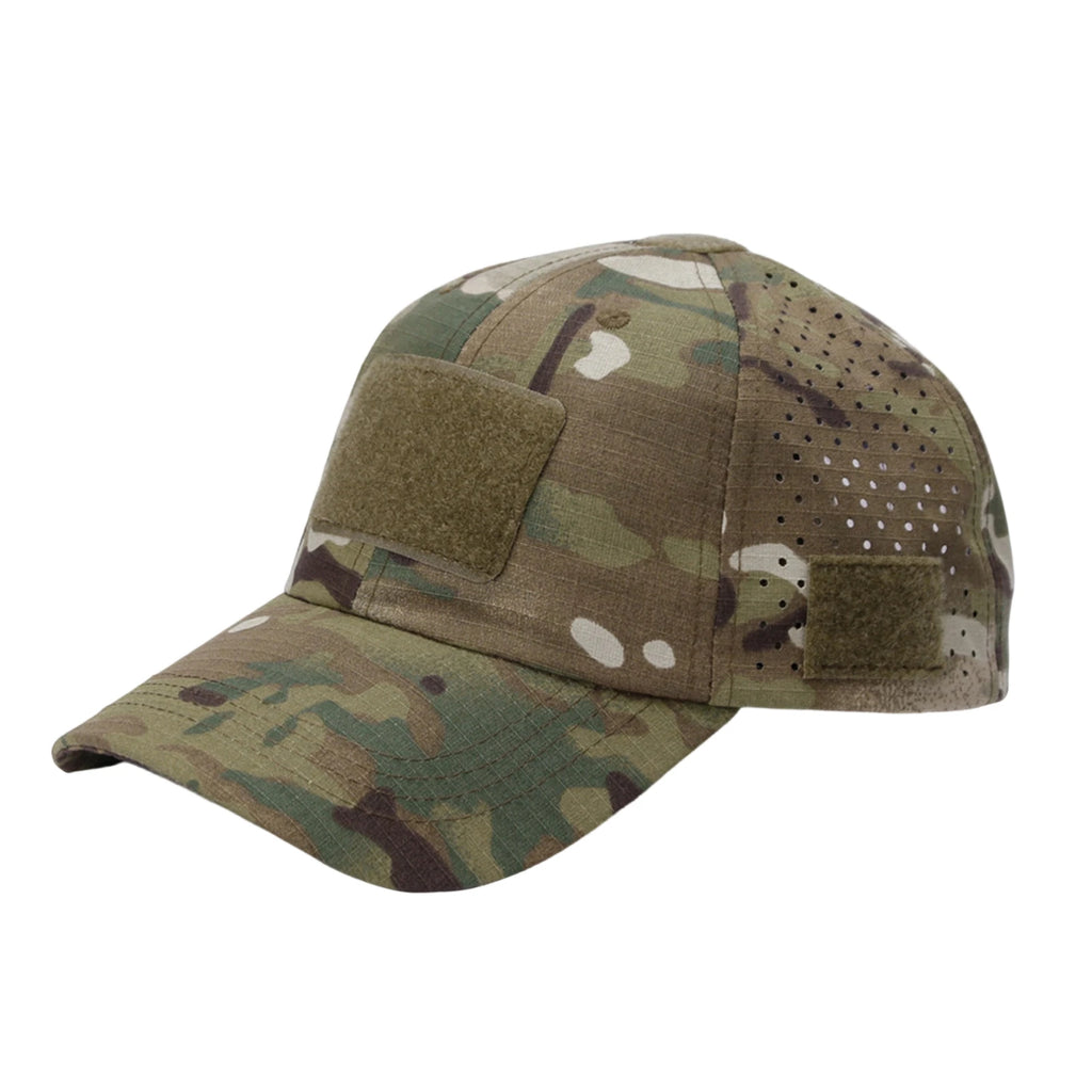Unisex Sports Leisure Breathable Camouflage Baseball Cap Fashion Military Fan Sun Hat Outdoor Running Hiking Adjustable Hat Qme