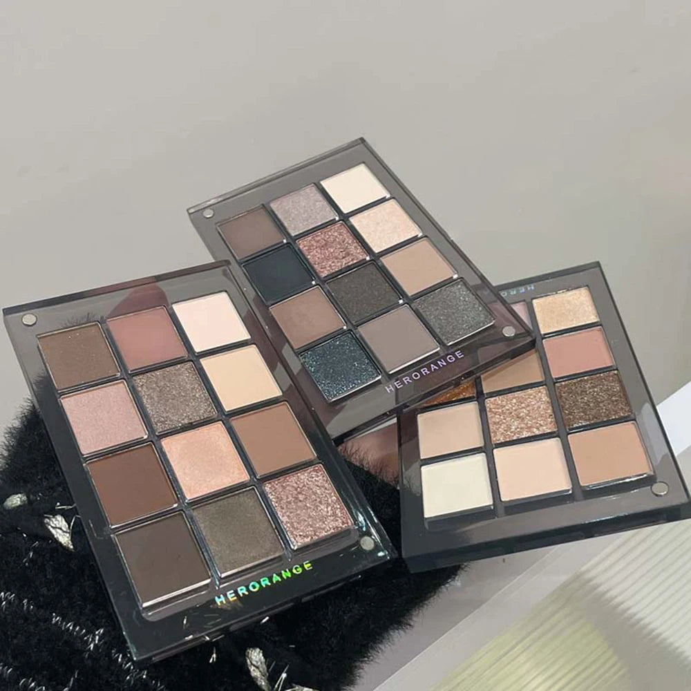 HERORANGE 12-color Eyeshadow Palette Multiple Colors Suit All Makeup Qme