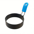 1pc Non-Stick Omelet Ring - Perfect for Camping Indoor Breakfast Sandwiches Burger & More! Qme Blue