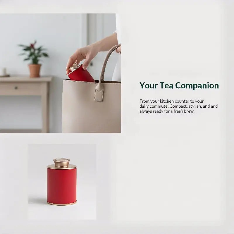 Solid Mini Empty Tea Tin Can Household Sealed Jar Portable Travel Qme