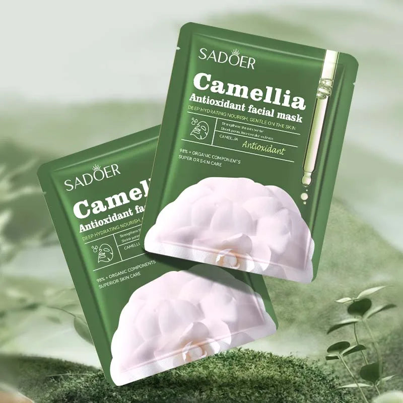 Camellia Moisturizing Facial Mask Patch Take Care Skin Ideal Holiday Qme