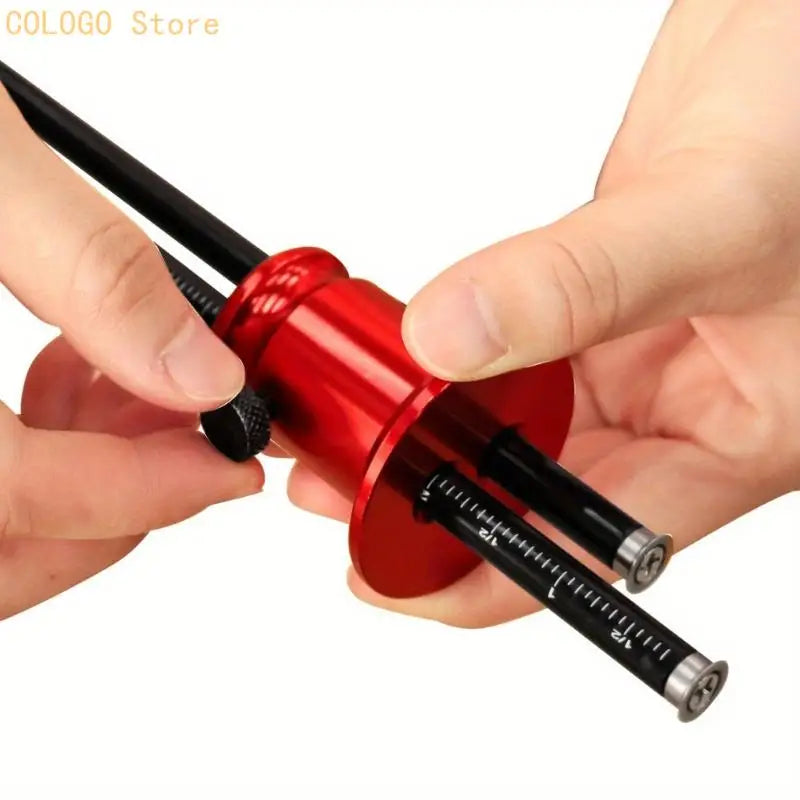 Double Scale Woodworking Accuracy Marking Scriber Steel Cutting Edges Qme