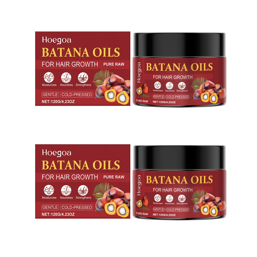 Batana Hair Care Oil Repair Damaged Strengthen Roots Anti Hair Loss Breakage Smooth Non-greasy Health Hair Regrowth Serum 120g Qme 2 X 120g Boxed