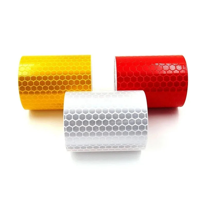 ESCAM 5cmx3m Car Reflective Material Tape Sticker Automobile Motorcycles Safety Warning Tape Reflective Film Car Stickers Qme