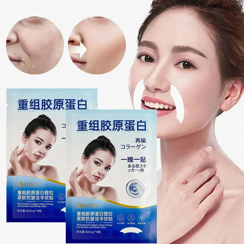 New Facial Patches Alcohol-Free with Niacinamide Collagen Aloe Vera for Brow-Line Wrinkles Suitable for All Skin Types Care I9D7 Qme