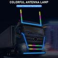 Car Flash Light Waterproof RGB Antenna Lights Dustproof 12-24V Auto Qme A