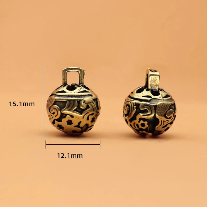 Gifts Jewelry Pendant Keychain Birthday Durable Brass Retro Waist Qme