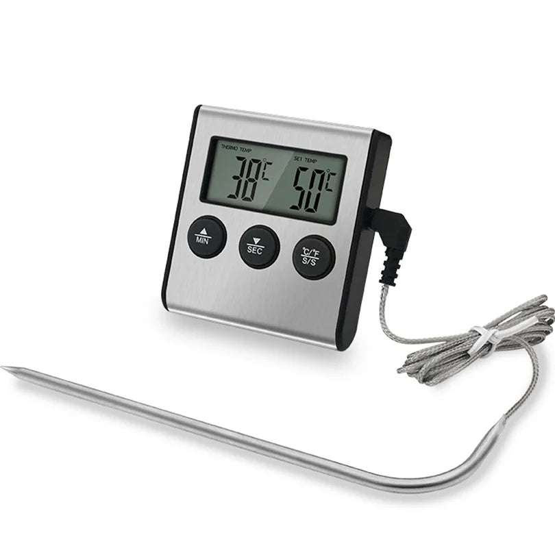 Kitchen Digital Cooking Thermometer Meat Food Temperature Oven BBQ Qme