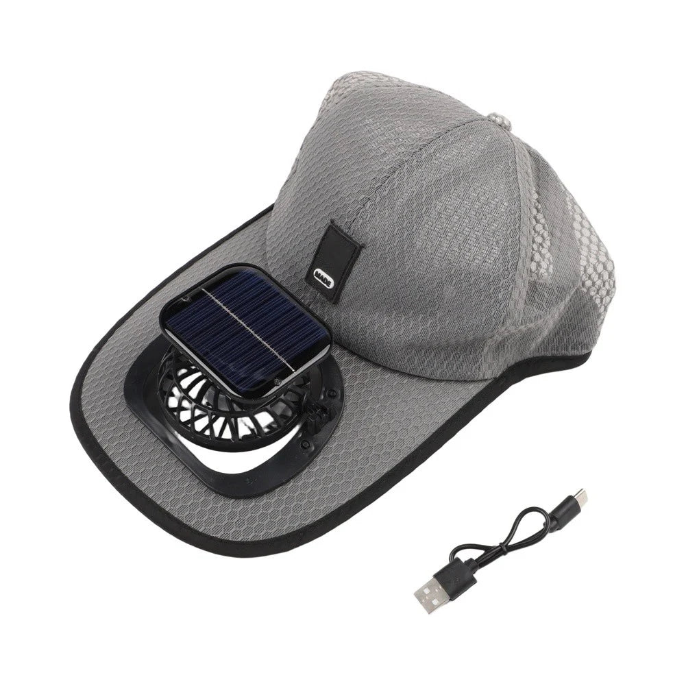 For Outdoor Sports Uv Protection Cap Solar Fan Hat For Sunny Days Comfortable Sun Protection Hat Adjustable Sunhat Qme
