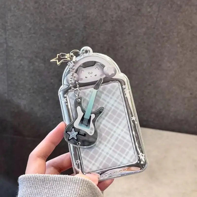 Kawaii Photocard Holder Bag Pendant Photo Frame Picture Display Stand Qme A3
