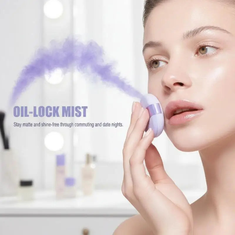 Matte Foundation Powder Lavender Oil Control Loose Setting Waterproof Qme