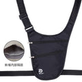 Travel Invisible Anti-theft Waist Bag Passport Phone Qme black