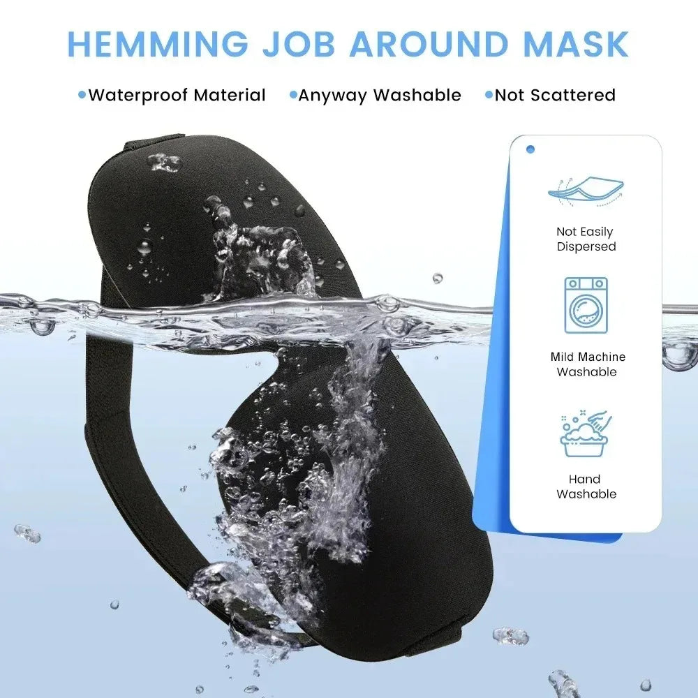 3D Eye Mask Contoured Cup Blindfold Night Sleep Face Masks Block Out Light Women Men Eyepatch Comfortable Soft Fit for Sleeping Qme