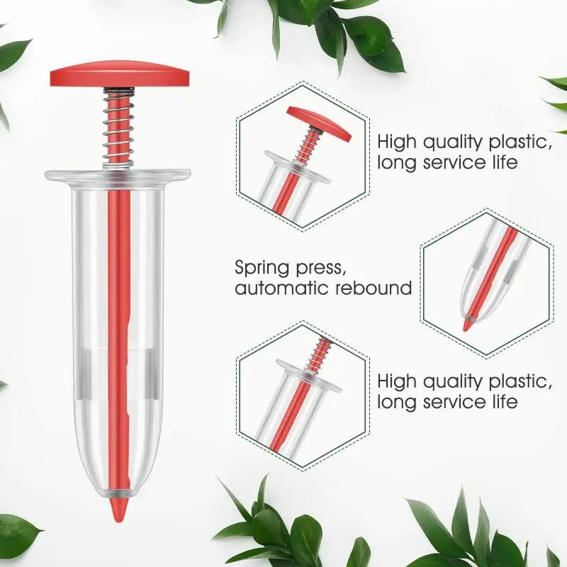 Handheld Seed Dispenser Mini Manual Seeder Tool Garden Planting Qme