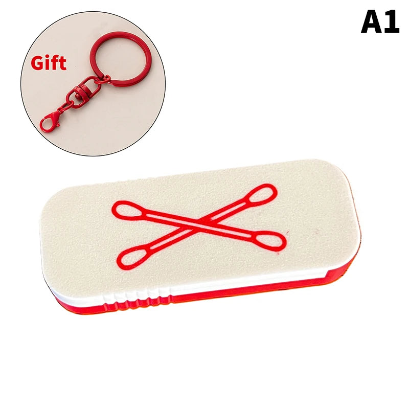 Keychain Portable Swab Case Travel Daily Use Dust-proof Keeps Clean Qme A1