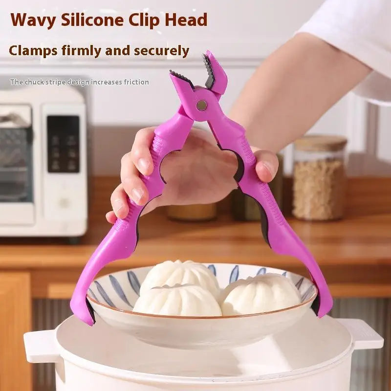 Anti-hot Clip Lifter Anti-scald Silicone Kitchen Anti Scald Plate Qme