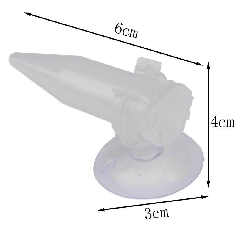 ^1Pc Automatic Fish Feeder Tapered Aquarium Worm Feeder Funnel Cup With Suction Cup Qme