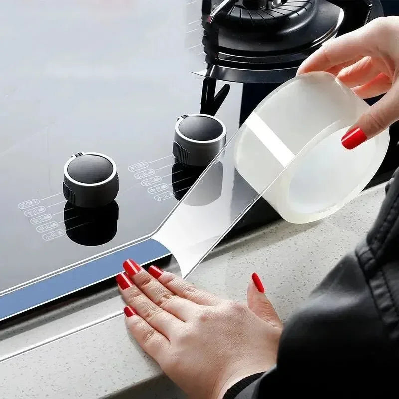 Waterproof and Stain-Resistant Nano Tape: Easy Apply to Seal Pools, Kitchens, for Home & Restaurant Use on Various Surfaces Qme