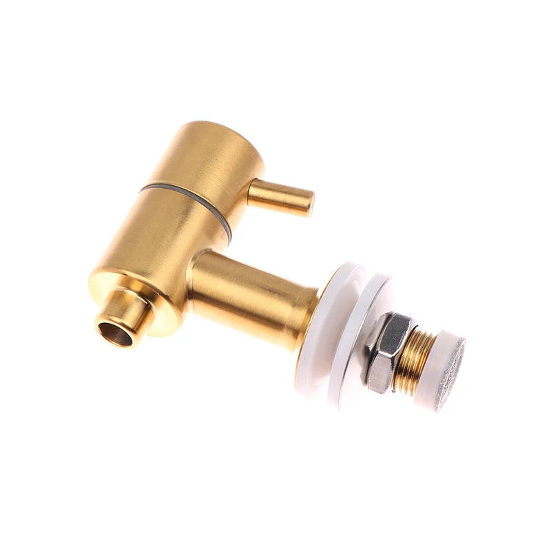 304 Stainless Steel Spigot Water Tap Faucet For Beer Juice Beverage Drink Wine Dispenser Tap 16mm. Qme Gold 1pc
