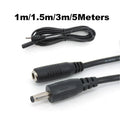 3PCS DC3.5*1.35MM Male Female Plug Power Cable 3/5/10M 5V2A CCTV Camera Power Extension Cord Qme Male to Female 10M