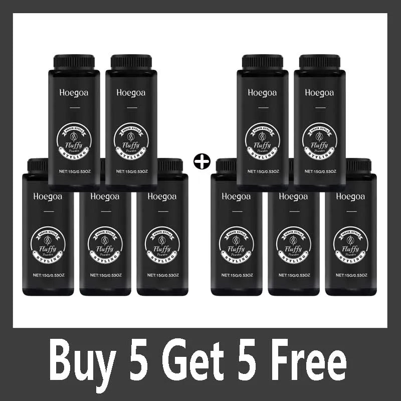 Matte Hair Styling Fluffy Hair Powder Volume Texturizing Fiber Build Up Oil Control & Thicker Looking Hair Finish for Men Women Qme Buy 5 Get 5 Free