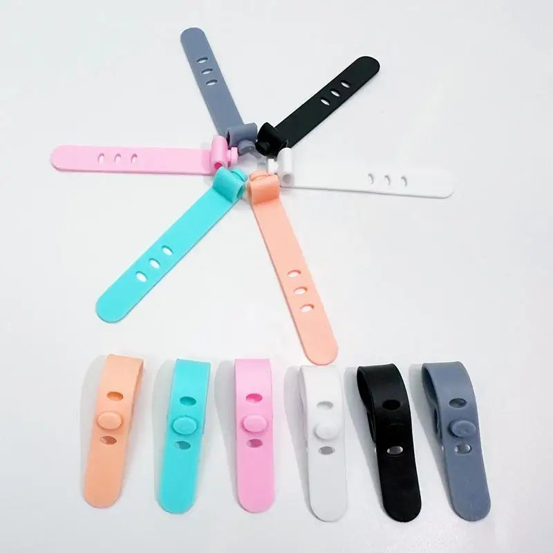 Silicone Cable Organizer Adjustable Wire Binding Bobbin Winders Data Qme