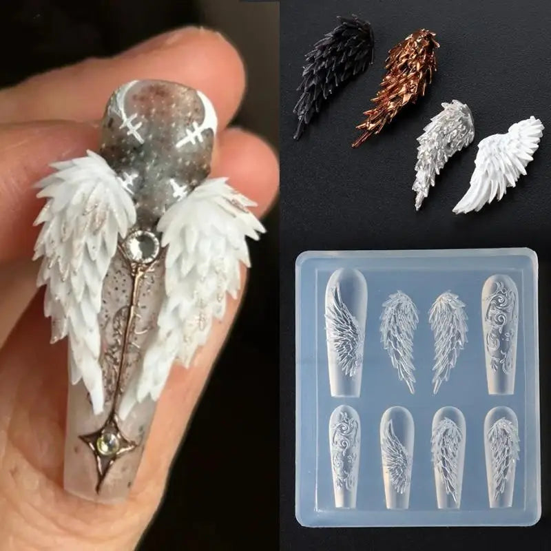 Professional 3D Silicone Nail Art Molds Exceptional Stamping Plates Qme