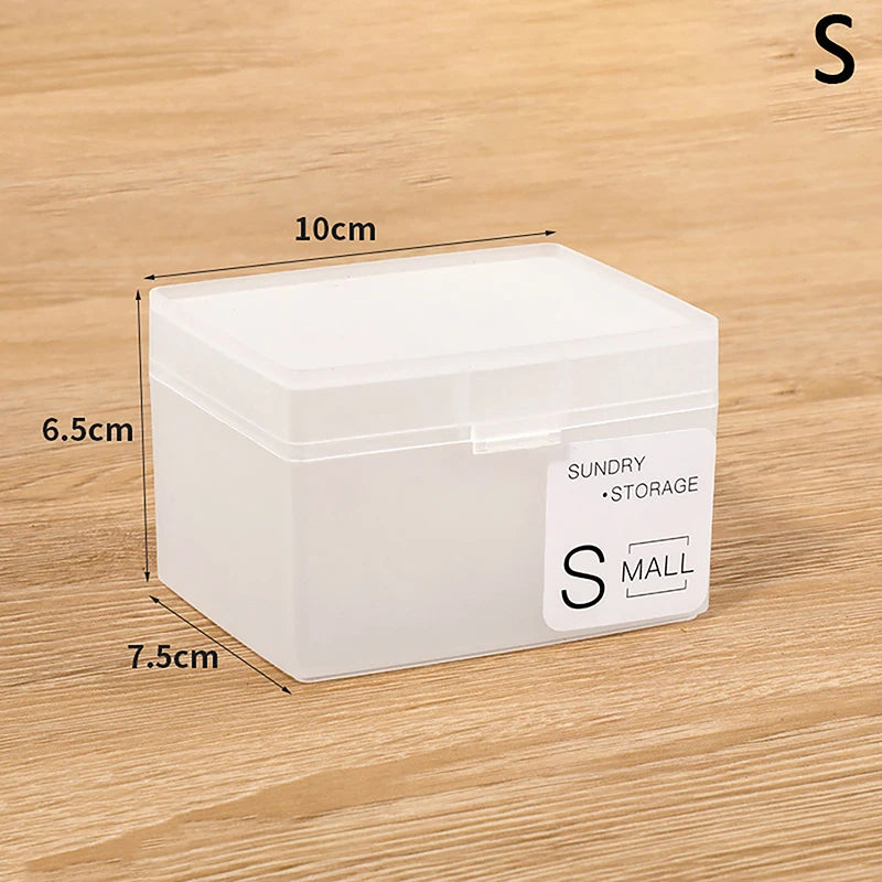 Photo Card Storage Box Desktop Cosmetic Organizers Transparent Qme S
