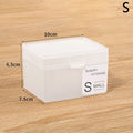 Photo Card Storage Box Desktop Cosmetic Organizers Transparent Qme S