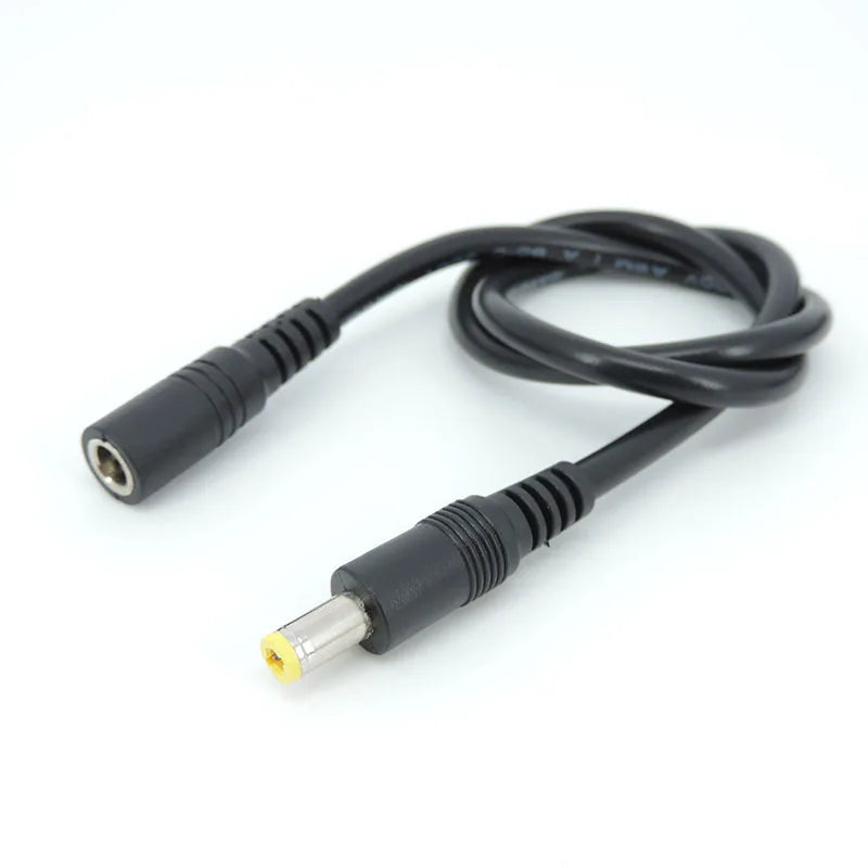 3pcs DC male to female power supply Extension connector Cable Plug Cord wire Adapter for led strip camera 5.5X2.1mm 2.5mm 12v Qme