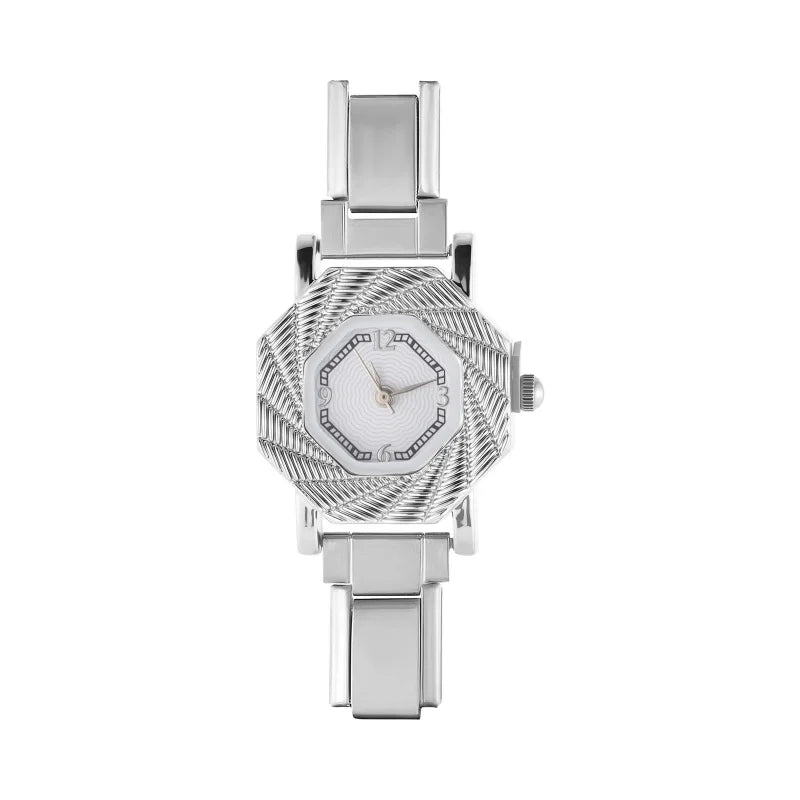Wholesale Women's Mens DIY 9MM Width Italian Elastic Charm Stainless Alien Shape Watch Bracelet Bangle Party Friend Jewelry Gift Qme Style 29