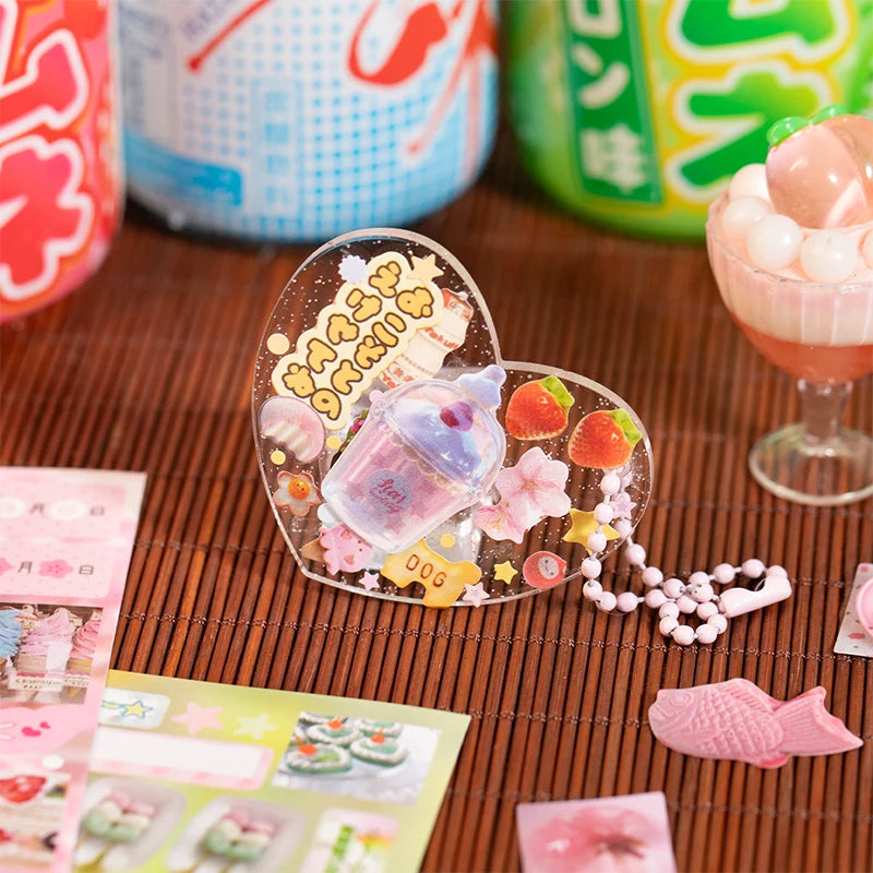 Japanese Style Dessert Food Sticker Book, Great for Collage & Scene Creation, Food Journal Recording, Essential for Craft Lovers Qme