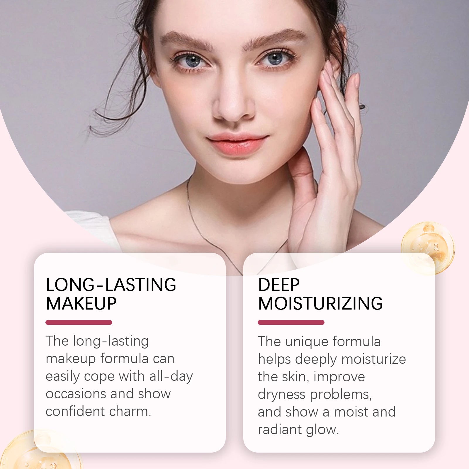 Peptide Bounce Balm Foundation Lasting Full Coverage Concealer Covers Spot Blemishes Brightening Oil Control Makeup Base Cream Qme