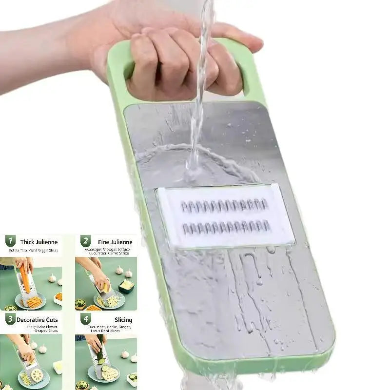 Blade Multi-functional Vegetable Slicer Slide-on Hand Guard Potato Qme