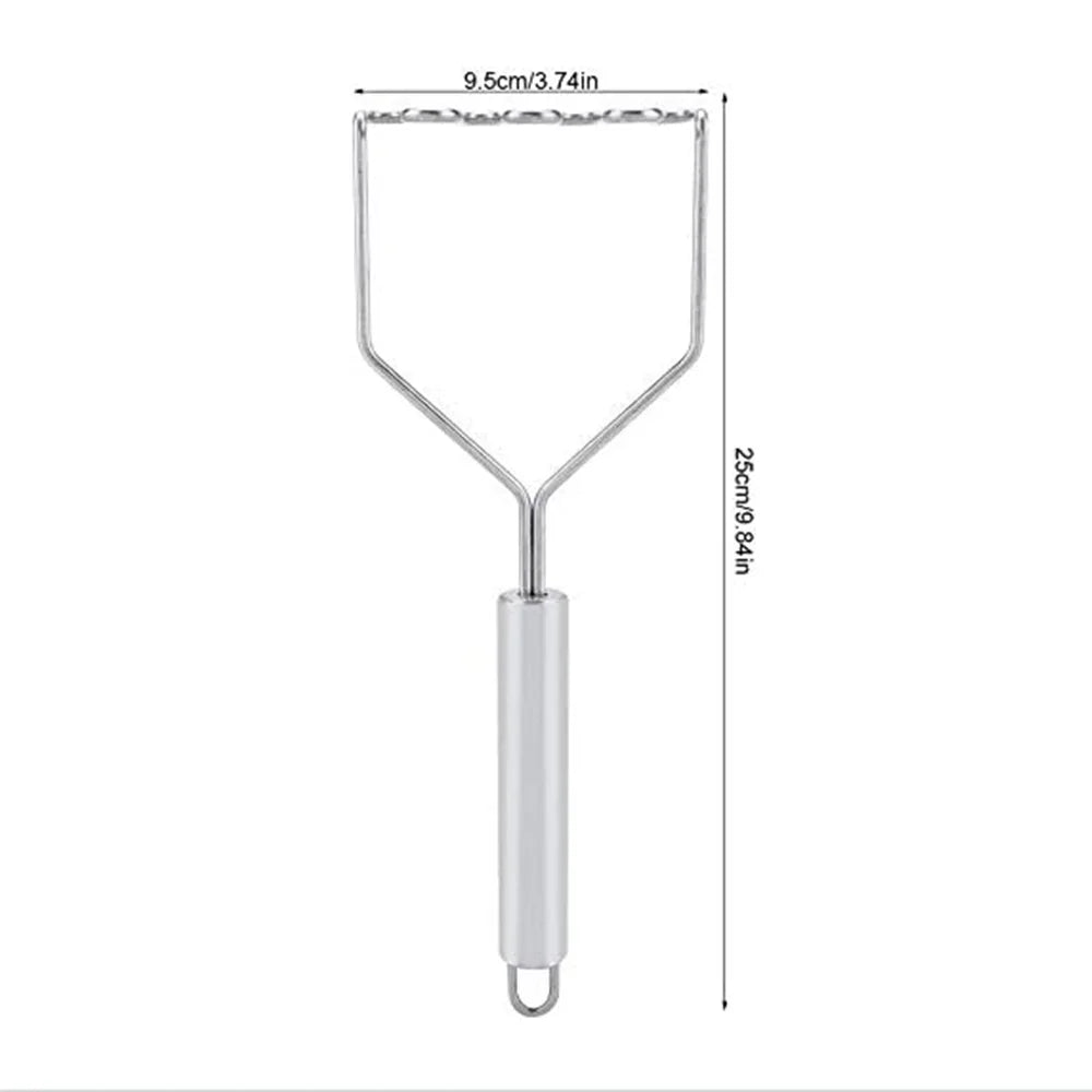 Stainless Steel Potato Masher, Wave Potato Masher, Kitchen Gadgets Qme