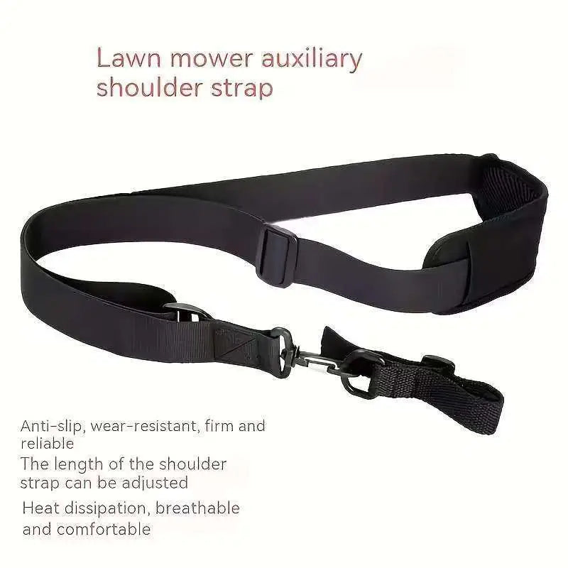 Universal Ergonomic Padded Backpack Straps for Brush Cutter - Adjustable Nylon Shoulder Harness Belt Qme A2