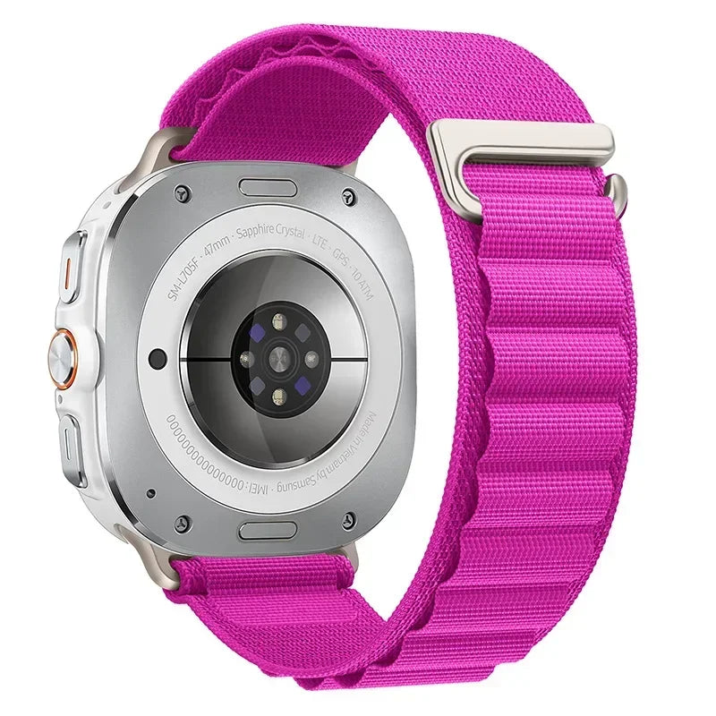Alpine Loop For Samsung Galaxy Watch 7 Ultra Strap 47mm Accessories Sport Nylon Bracelet correa Galaxy watch ultra band 47 mm Qme Pitaya Galaxy Watch Ultra