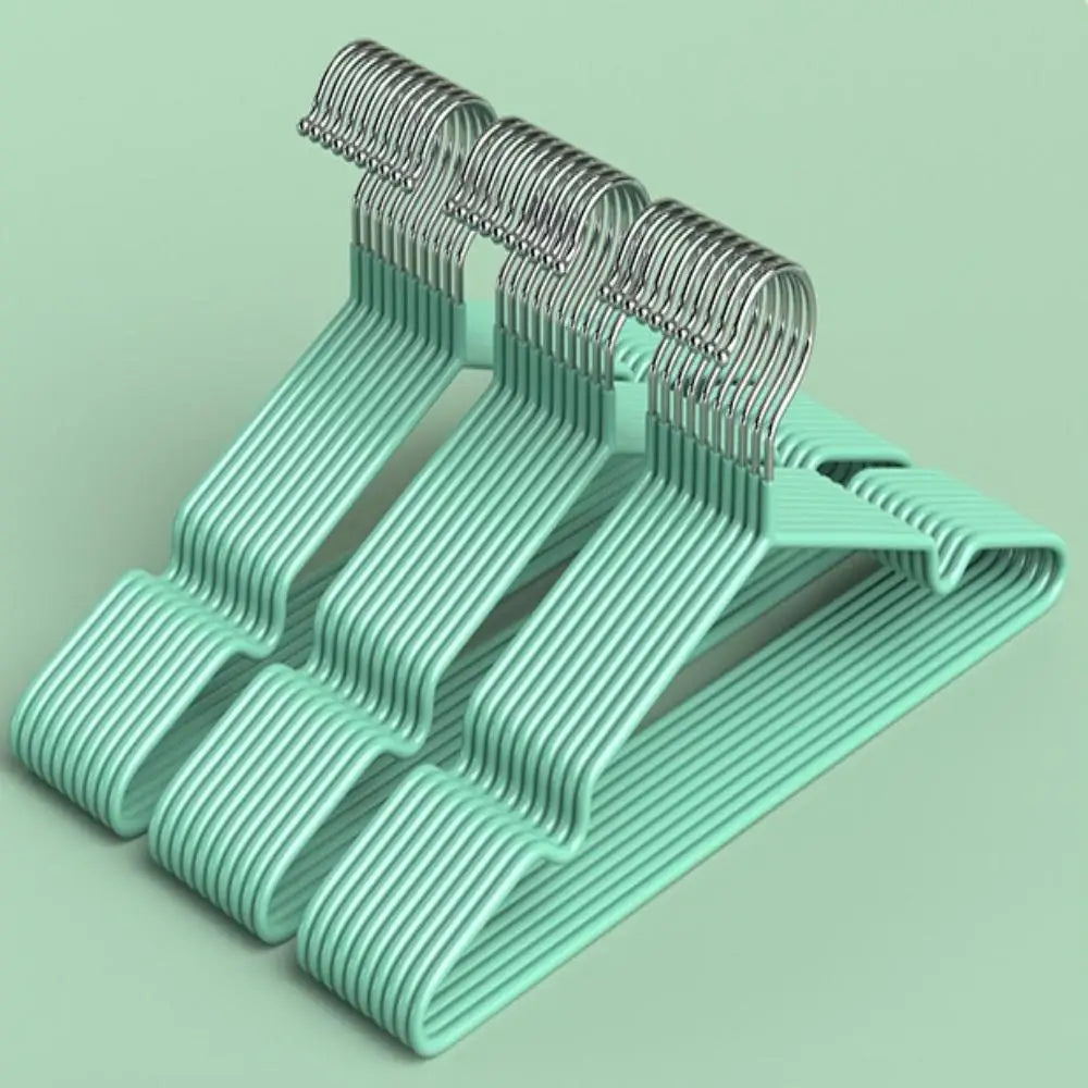 10PCS Clothes Rack Adult Clothes Rack Non-Slip, Non-Sharp Angle Non-Marking Clothes Stand Drying Clothes Rack Qme 10pcs Nordic green