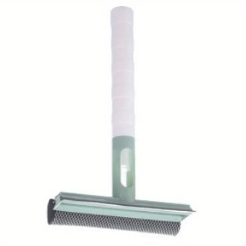 Car Glass Cleaner, 3 In 1 Multidirectional Rotation Spray Glass Wiper Window Squeegee, With Spray And Sponge Qme