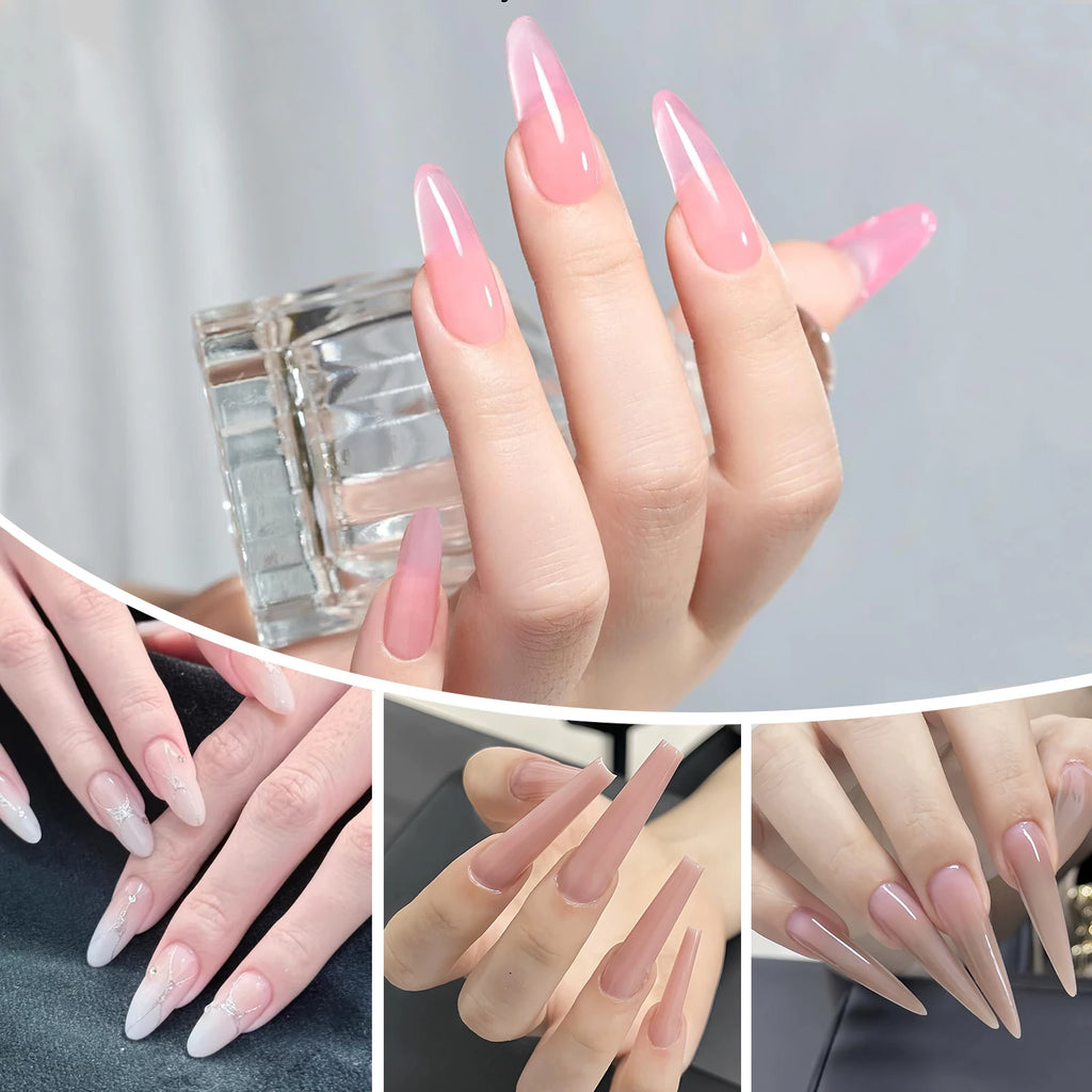 Nailpop Sandwich Nail Dual Forms 15 Shapes French Manicure Extension Qme