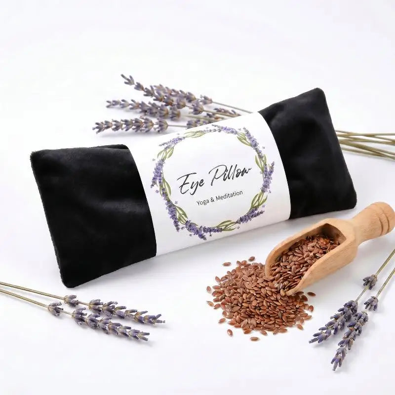 Lavender Eye Pillow Aromatherapy Cold Compress Relieve Fatigue Home Qme Black