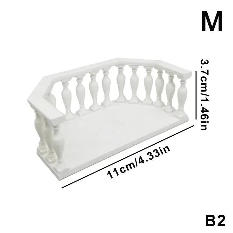 Collectors Miniature Scenes DIY Dollhouse Accessories Balcony Railing Qme B2