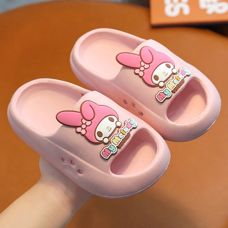 Hello Kitty Kuromi Cartoon Slippers Cute, Non-Slip, Soft-Soled Slippers Indoor and Bathroom Slippers Qme