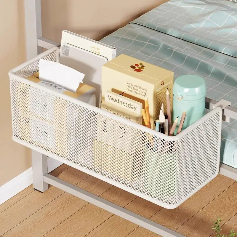 Dorm Bed Bunk Bedroom Bedside Hanging Storage Basket Space Saving Qme