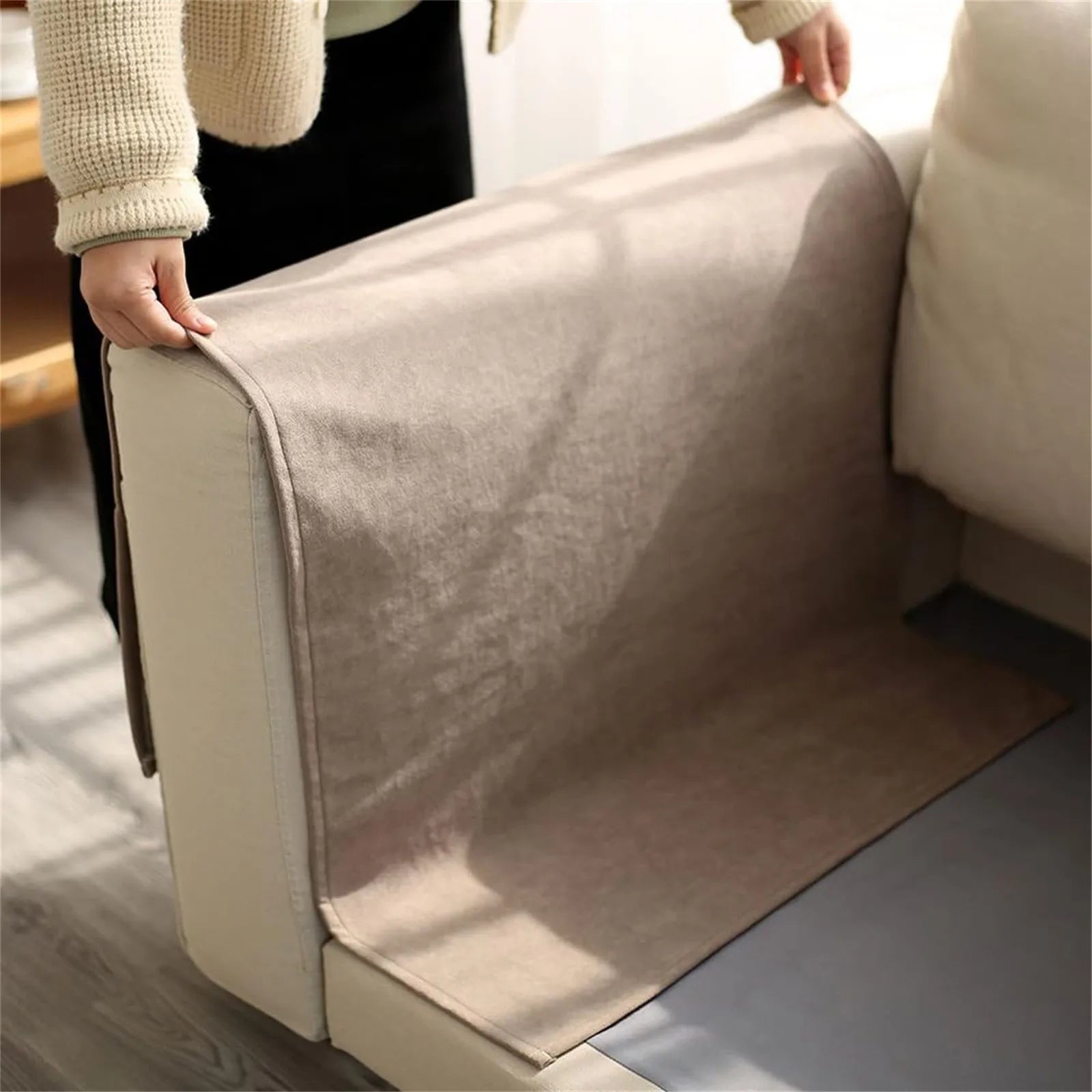 Sofa Armrest Organizer with Pockets Sofa Armchair Storage Bag Non-Slip Hanging Couch Pouch for TV Remote Control Cellphone Bag Qme