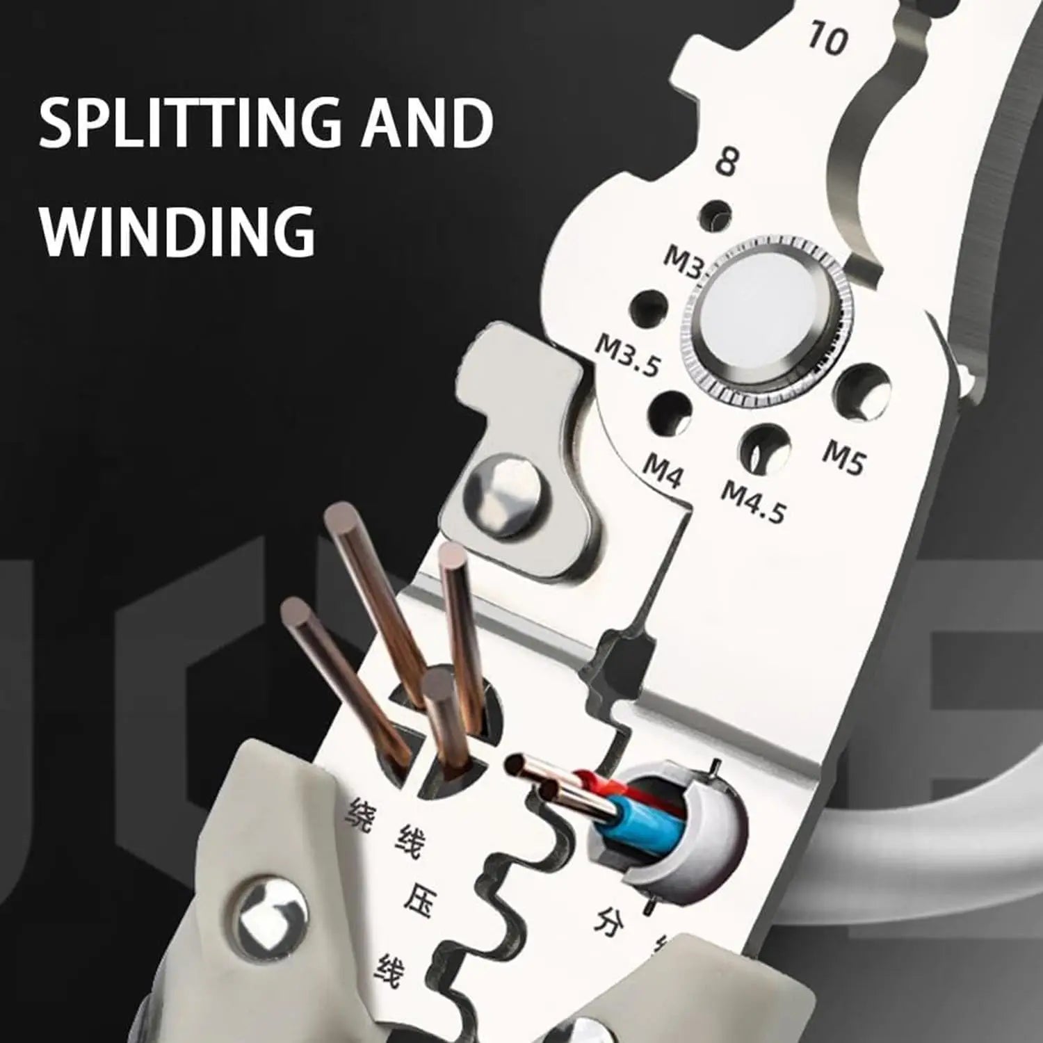 Multifunctional Wire Stripper Crimper Cable Cutter Plier Electrical Wire Stripping Tool, Self Adjusting Wire Stripper Crimping Qme